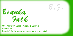 bianka falk business card